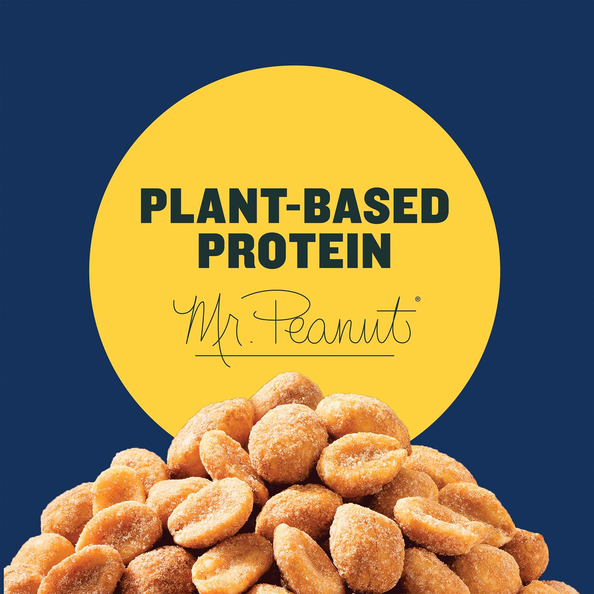 PLANTERS Salted Caramel Peanuts resealable lid keeps freshness between bites