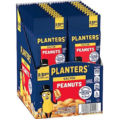 Close-up of Planters Salted Peanuts showing roasted, salted texture