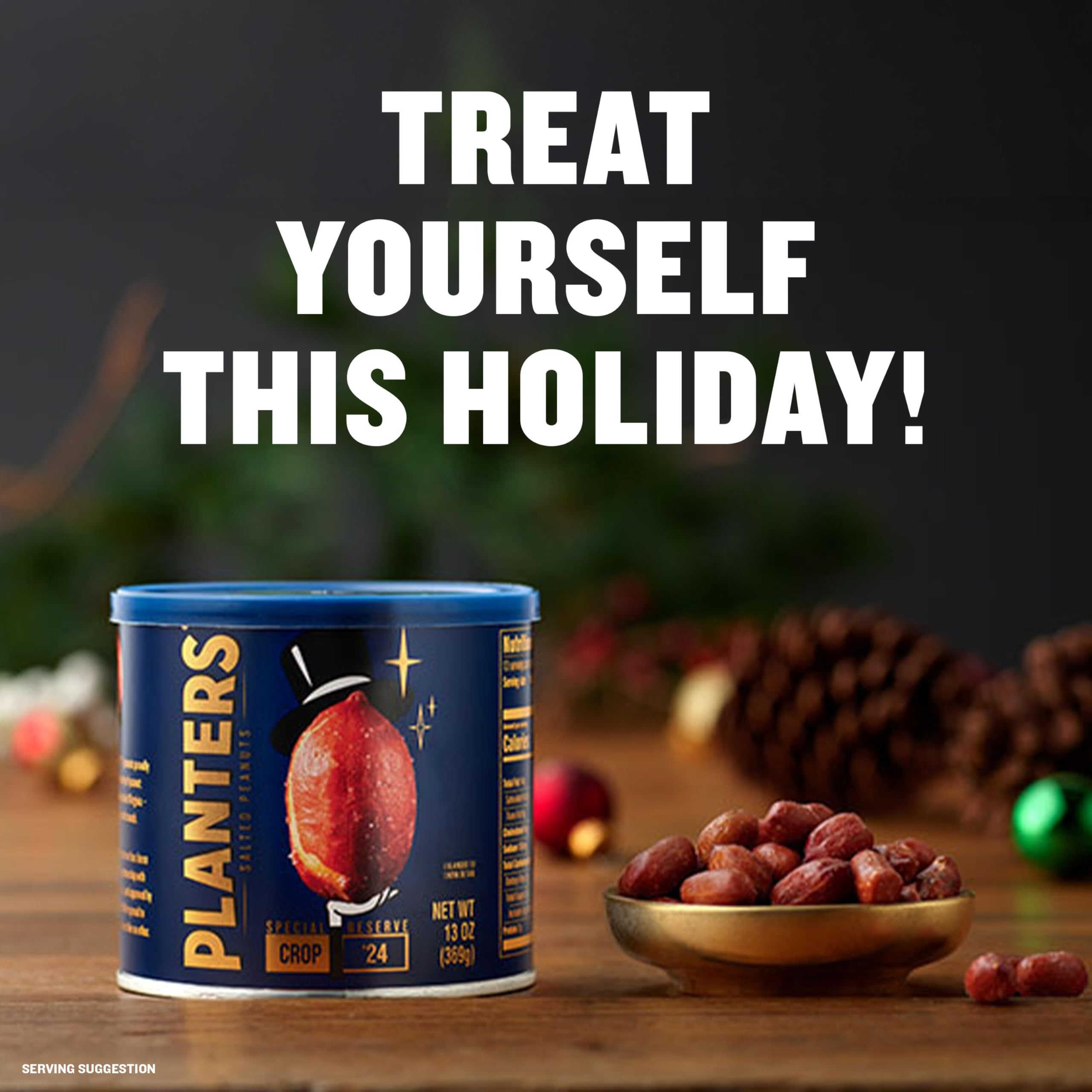 PLANTERS Special Reserve peanuts provide protein energy per serving for active snacking