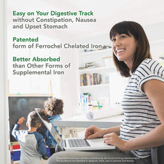 PlantFusion ferrochel iron capsules label emphasizes 25 mg per serving