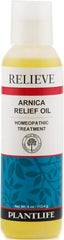 Plantlife Arnica Relieve Oil bottle shown for soothing everyday muscle relief.