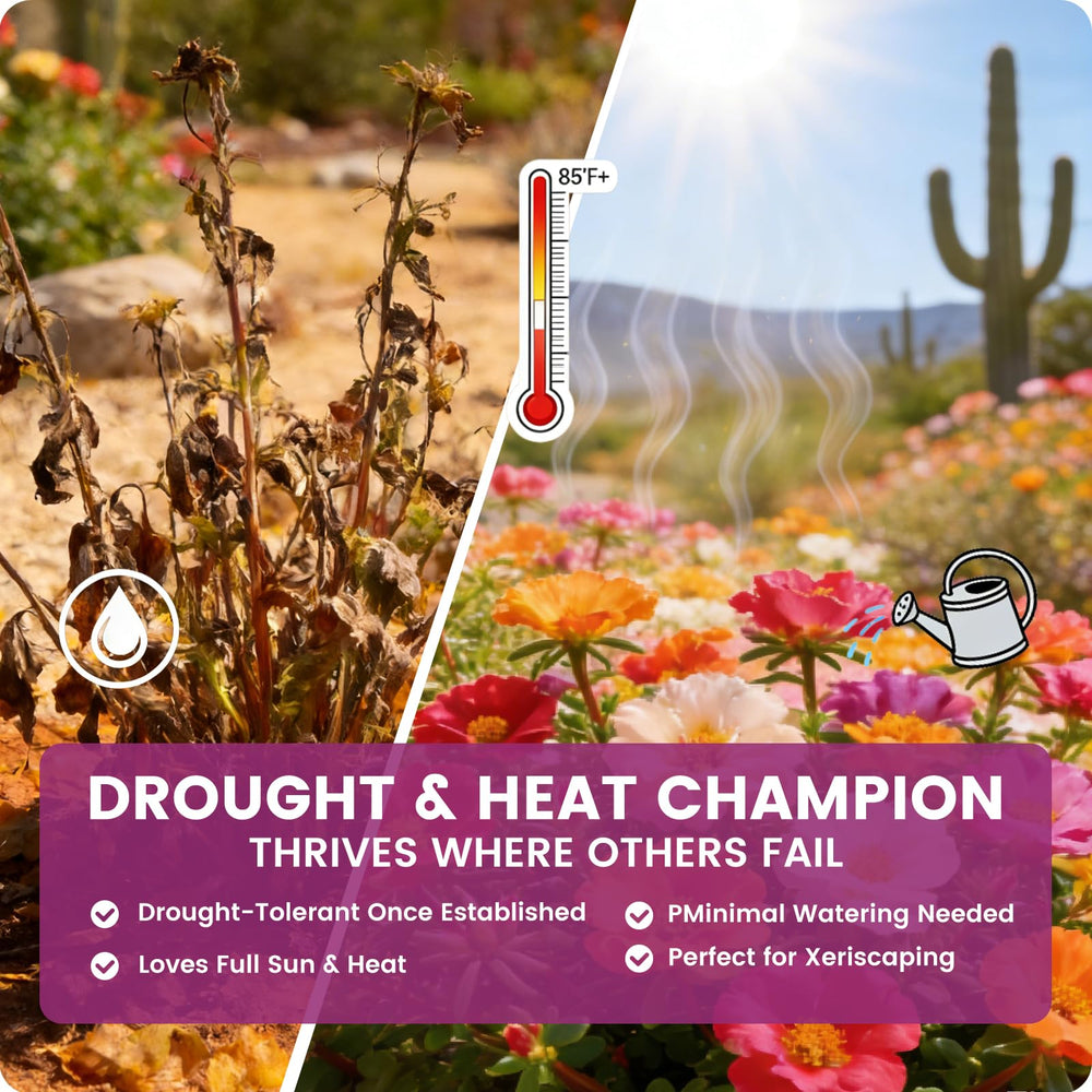 PLANTMEW drought-tolerant moss rose for hot, dry gardens