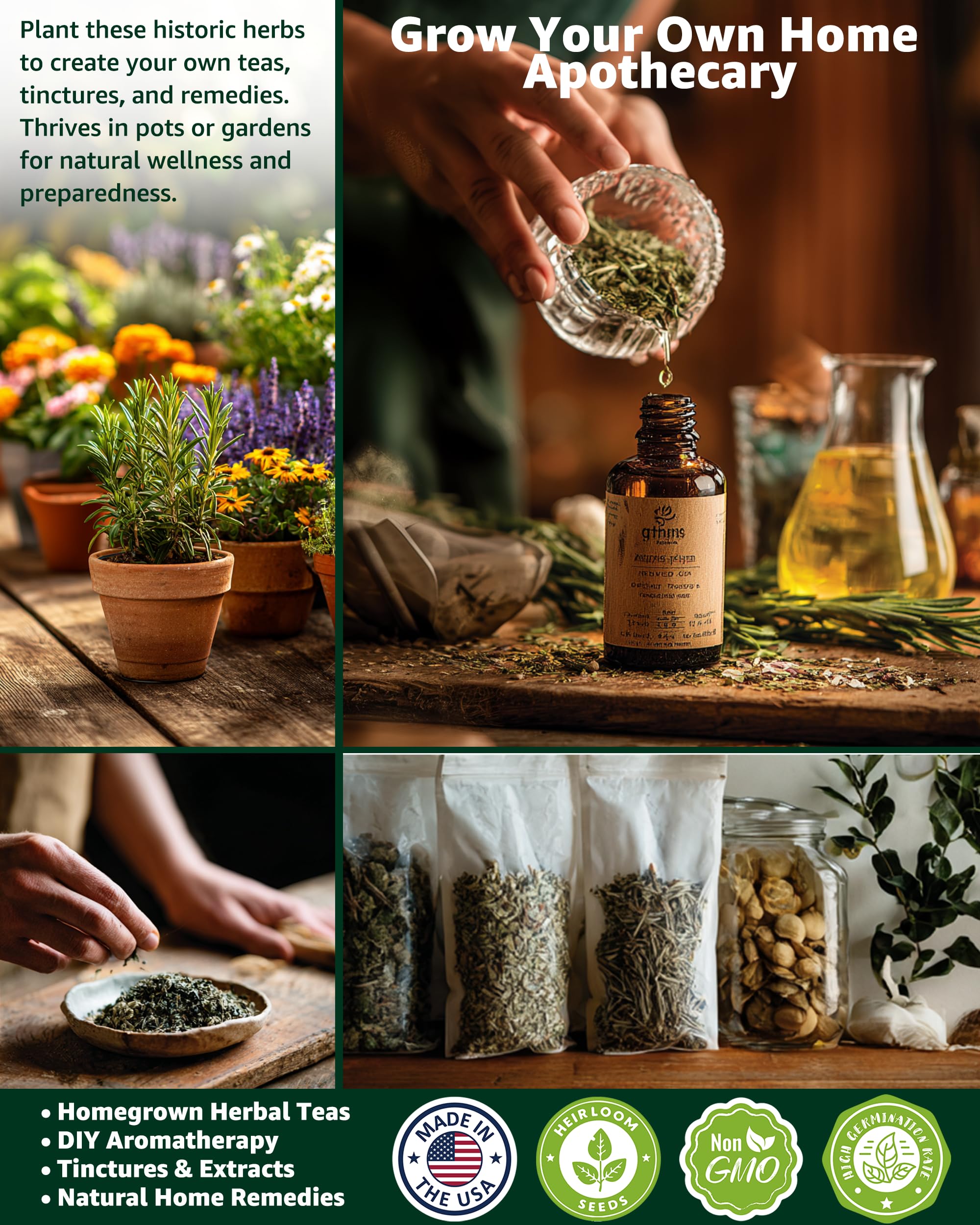 PLANTMEW lavender seeds ideal for calming, fragrant garden teas.