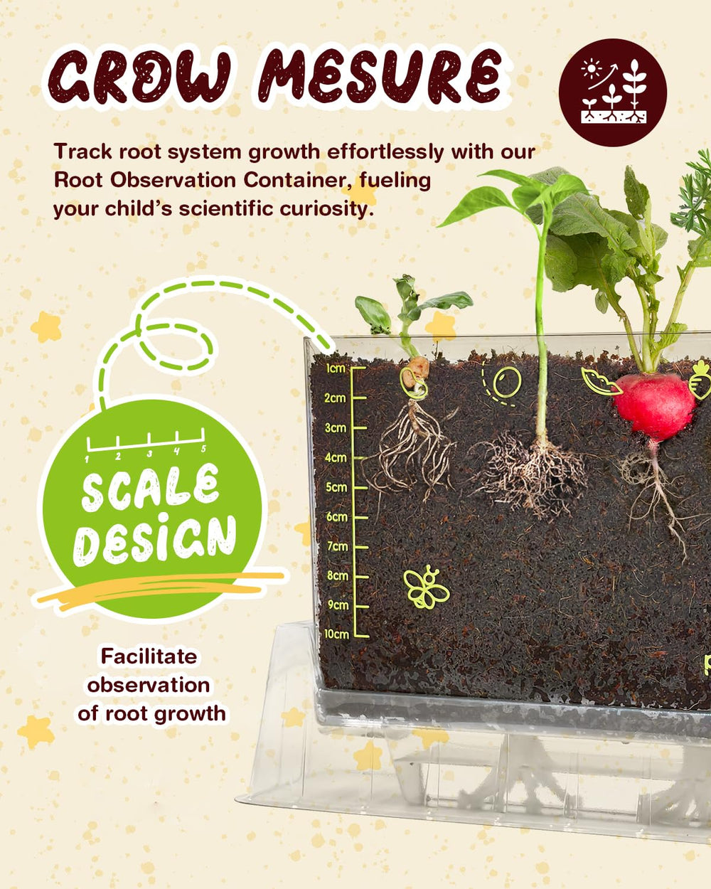 PlantMeW Root Viewer kid-friendly science setup for hands-on gardening