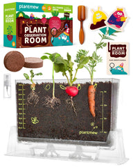 PlantMeW Root Viewer Kit displays 6 seed varieties for at-home science exploration
