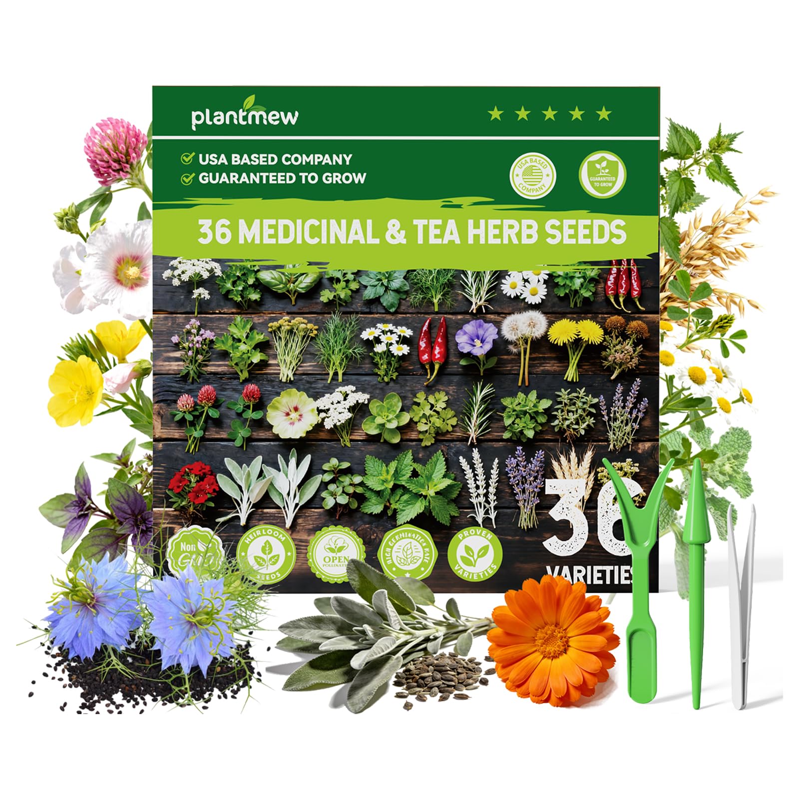 PLANTMEW USA-sourced seeds packet ready for windowsill planting.