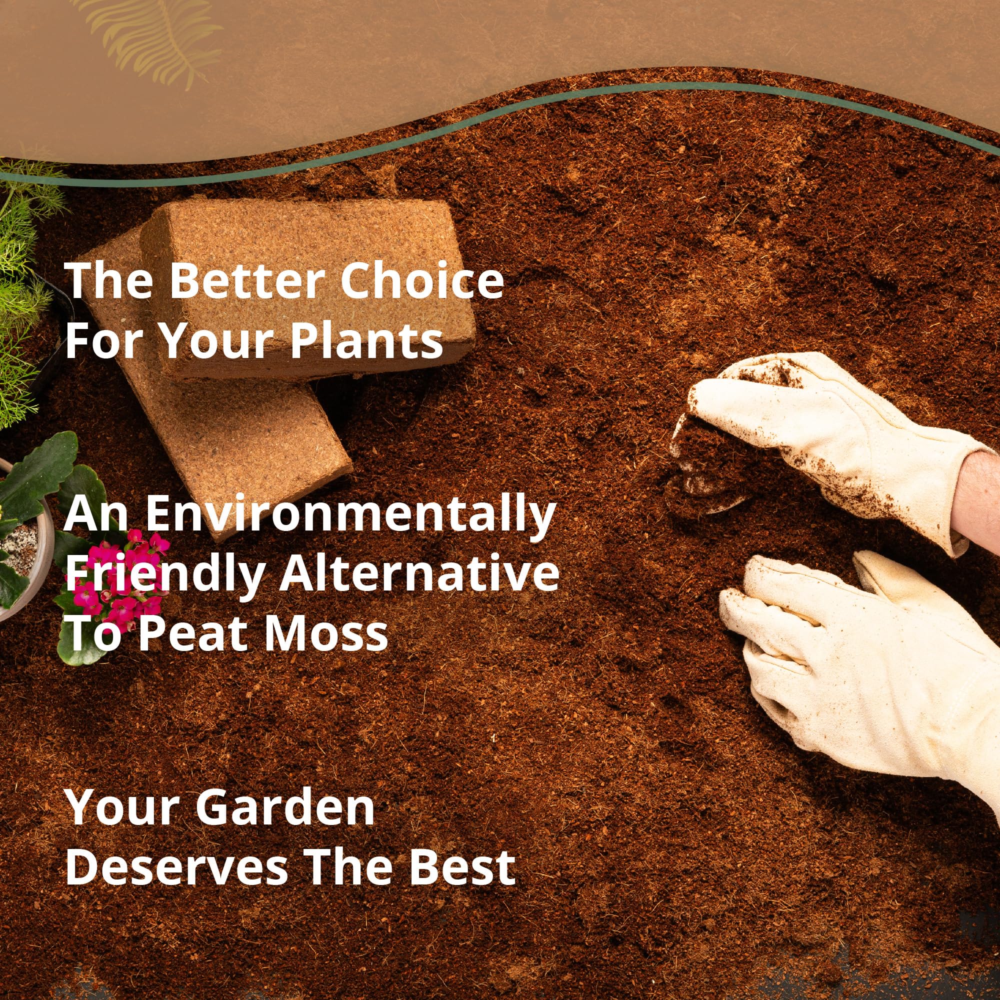 Plantonix Buffered Coco Bliss sustainable packaging highlights eco-friendly gardening.
