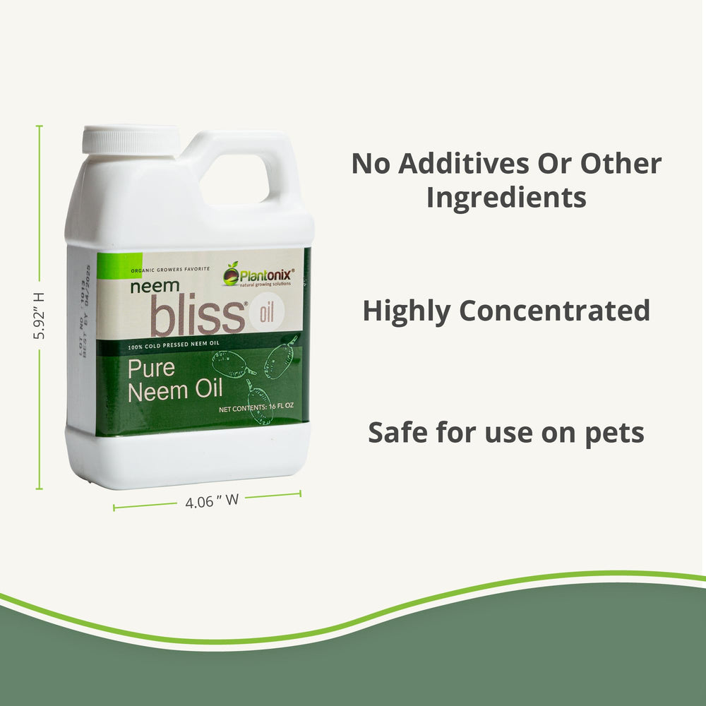 Plantonix Neem Bliss oil pour highlight easy application for skincare.