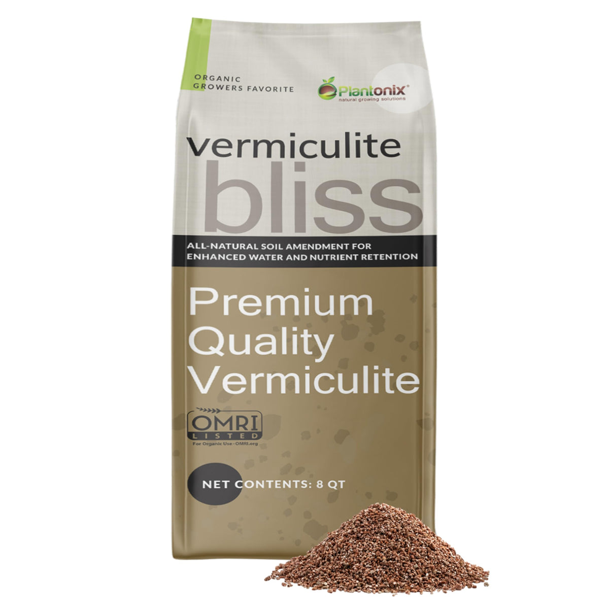 Plantonix Vermiculite Bliss bag for soil amendment and nutrient retention