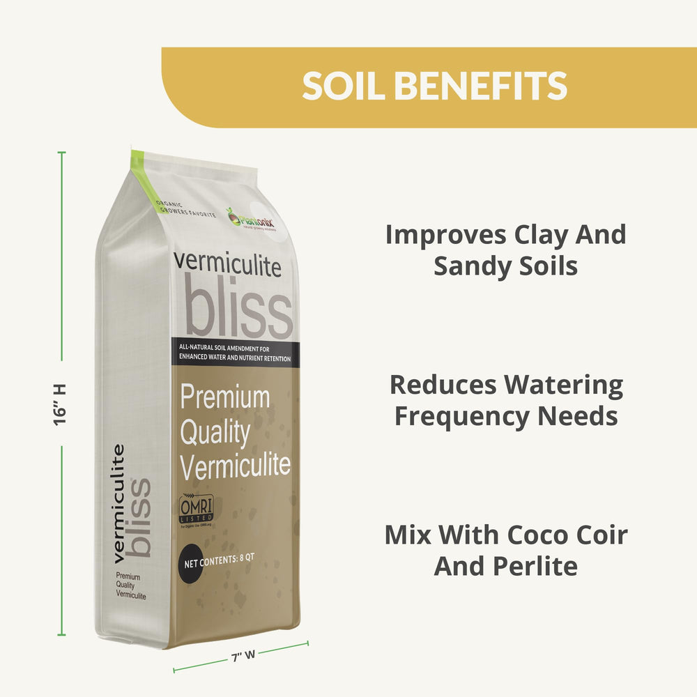Seed starting setup with Vermiculite Bliss for sterile germination medium
