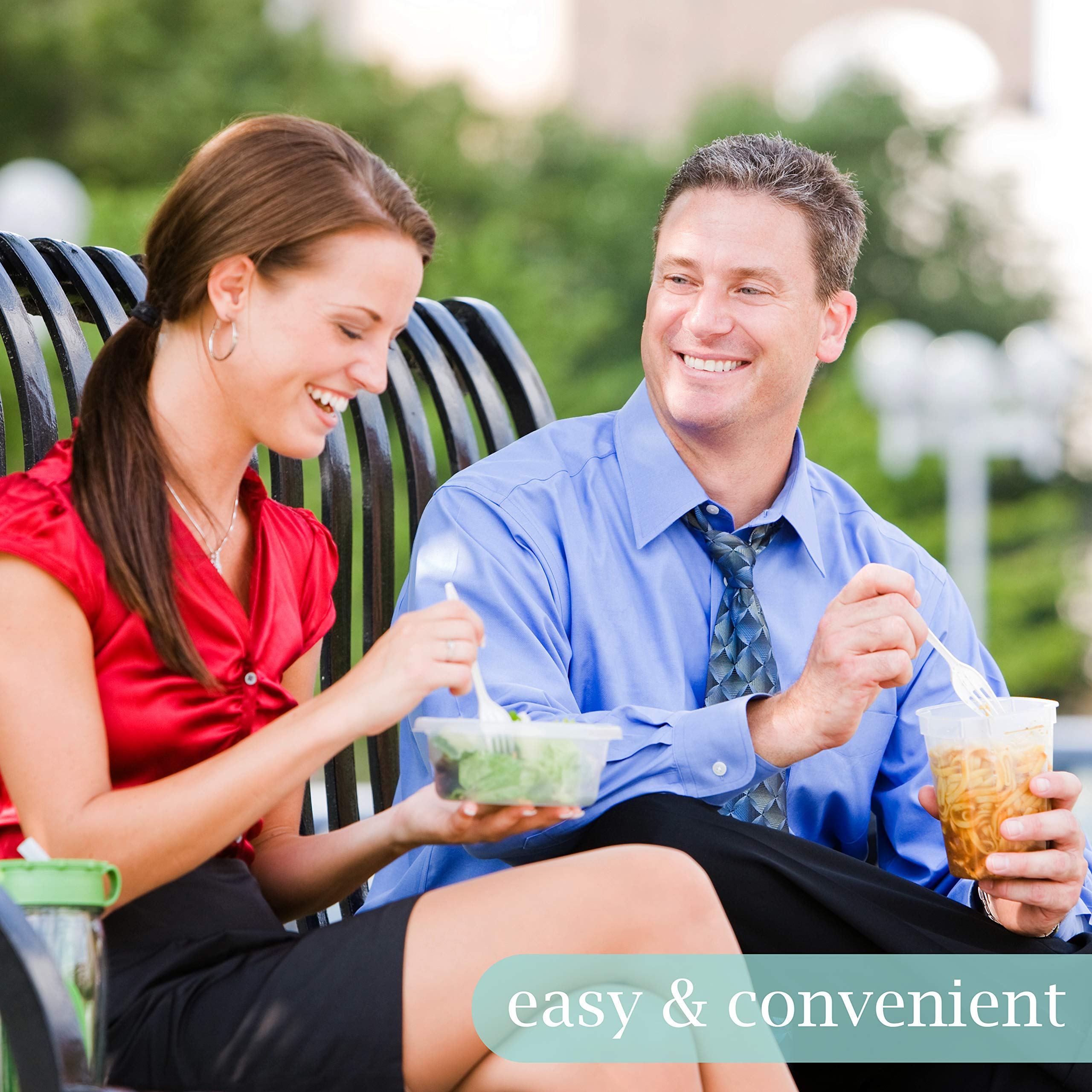 Plasticpro sturdy white disposable forks for picnics and gatherings