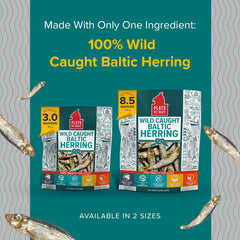 PLATO Baltic Herring wild-caught whole fish treat for dogs