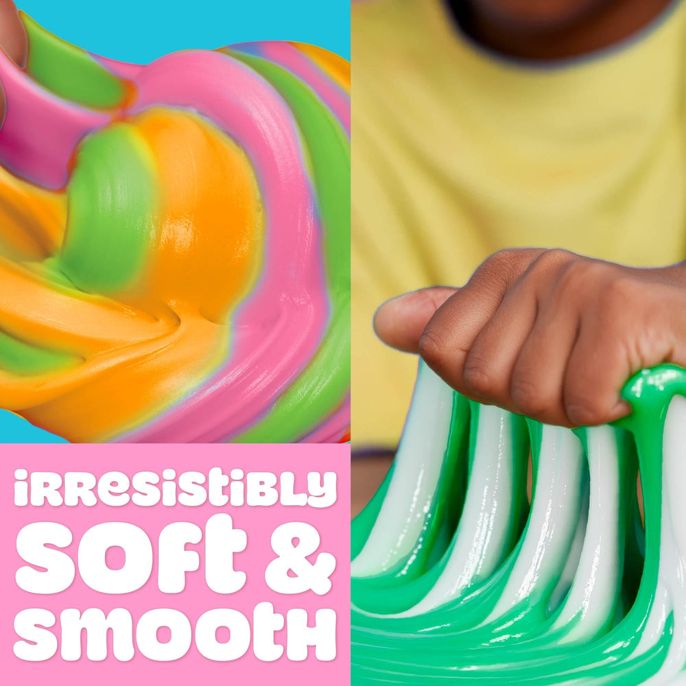 Play-Doh Butter Slime resealable jar preserves freshness for ongoing sessions.