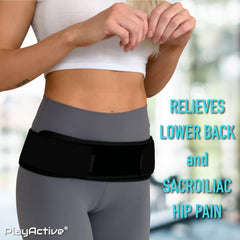 PlayActive Sacroiliac belt adjustable straps enabling personalized compression