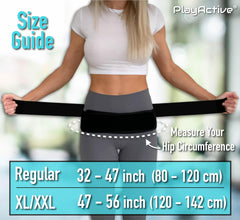 PlayActive Sacroiliac belt anti-slip material maintains position during movement