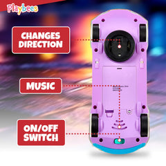 Playbees colorful LED lights and music create a rich sensory play experience.