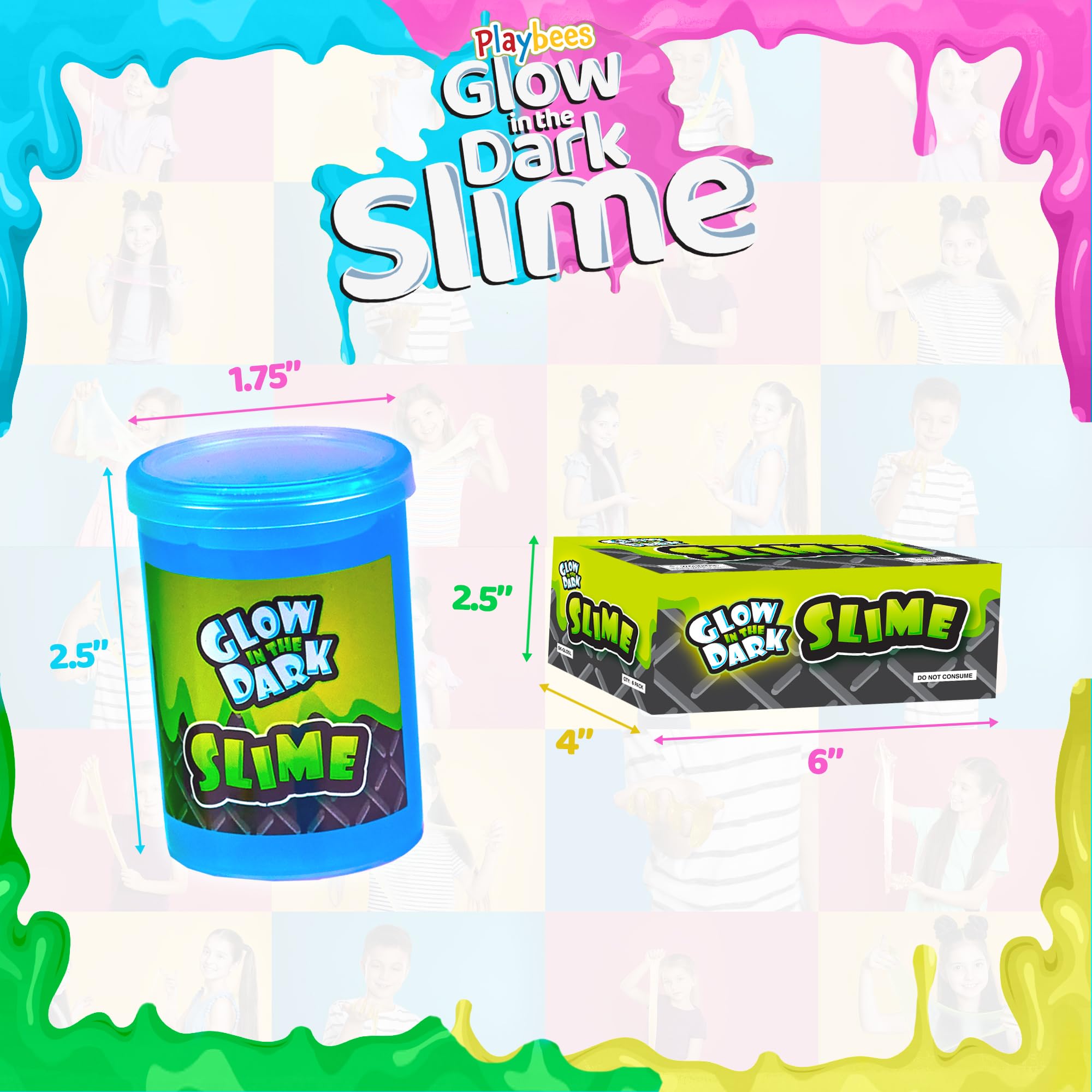 Playbees slime party favors ready for goody bags
