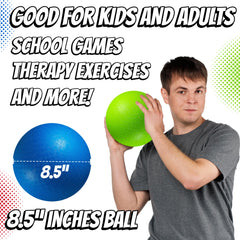 PlayBolt 8.5-inch red playground ball perfect for kickball and four-square play.
