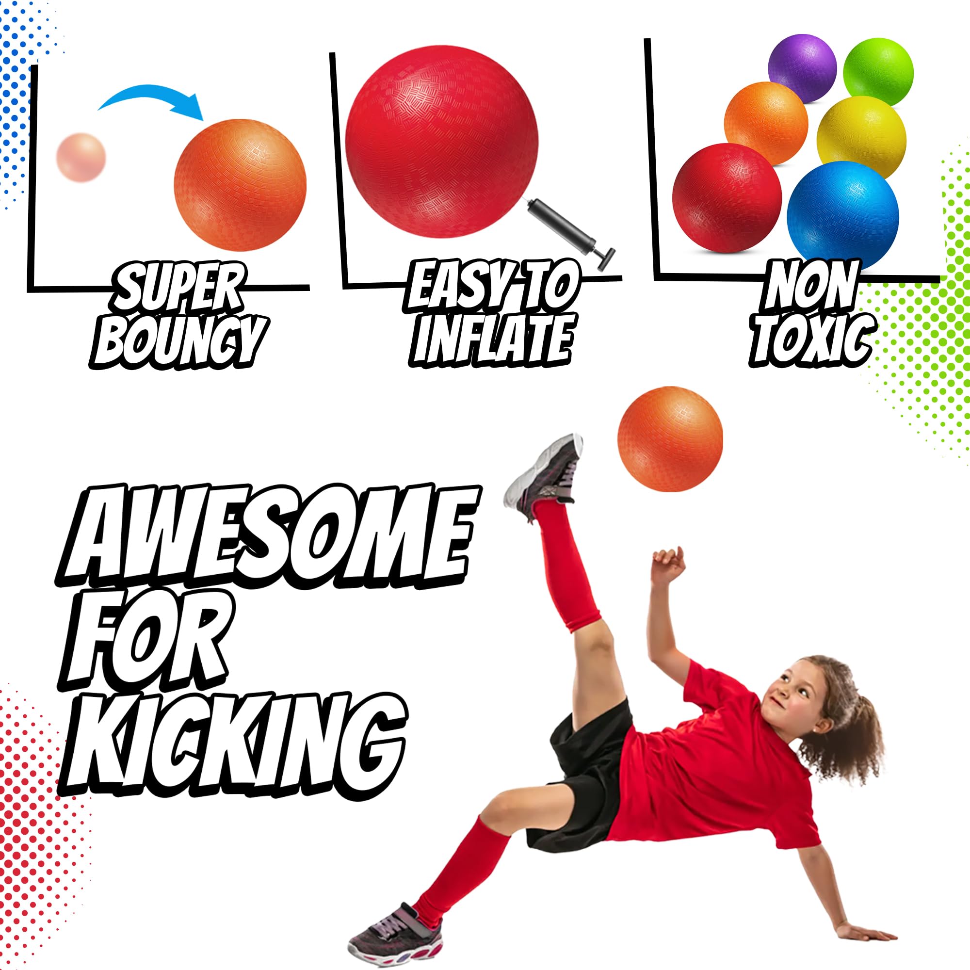 PlayBolt 8.5-inch yellow playground ball ideal for gym class and group activities.