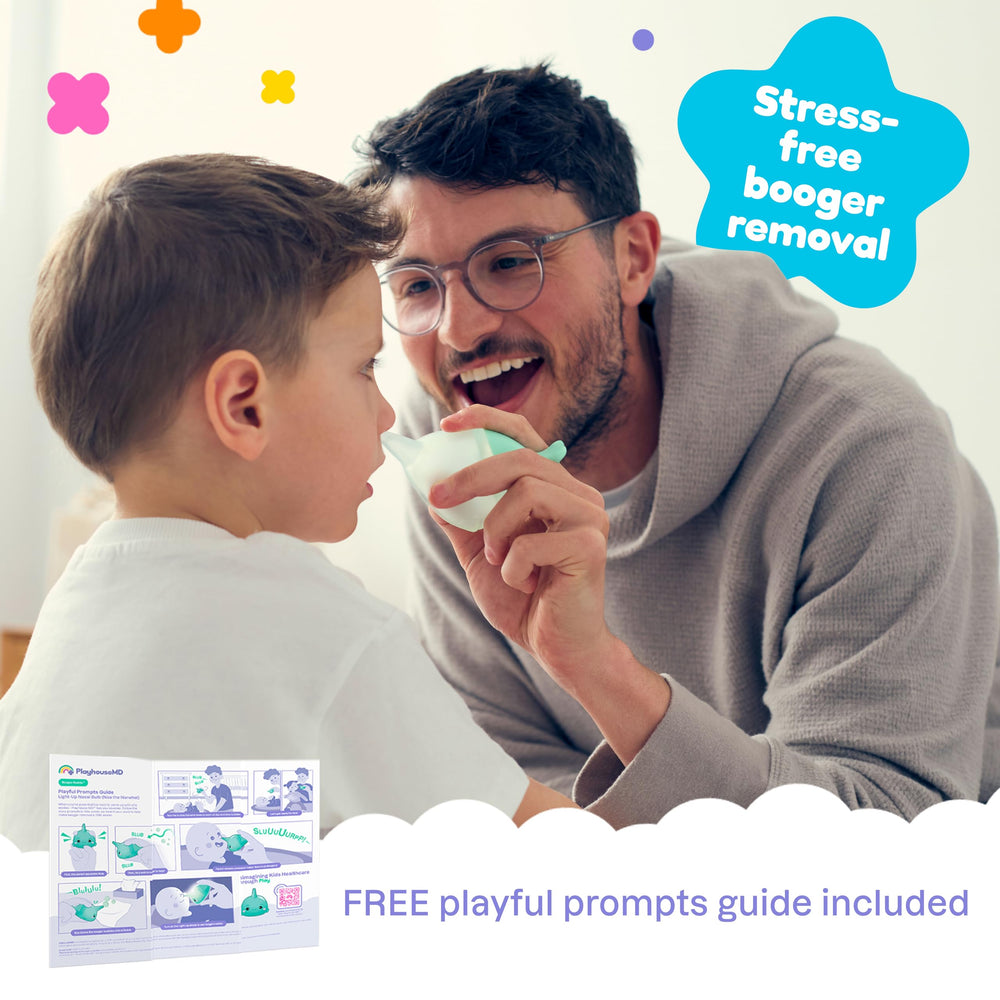 Playhouse MD Booger Buddy transparent bulb shows what you remove clearly