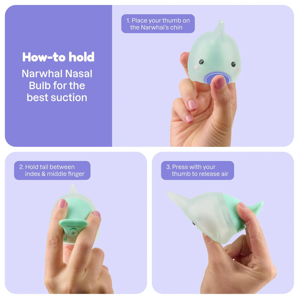 Playhouse MD Booger Buddy Narwhal design makes routines less stressful