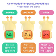 Playhouse MD thermometer bottle temperature mode helps ensure formula or milk is at the right temp.