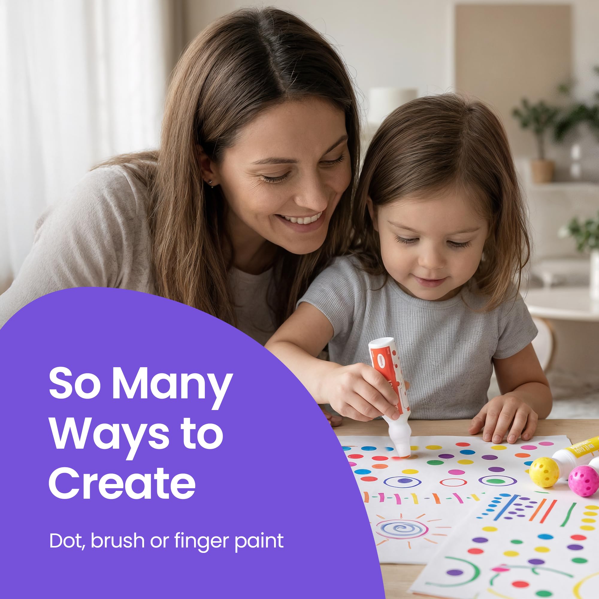 Playkidiz Darice dot markers child art time inspires creative play.