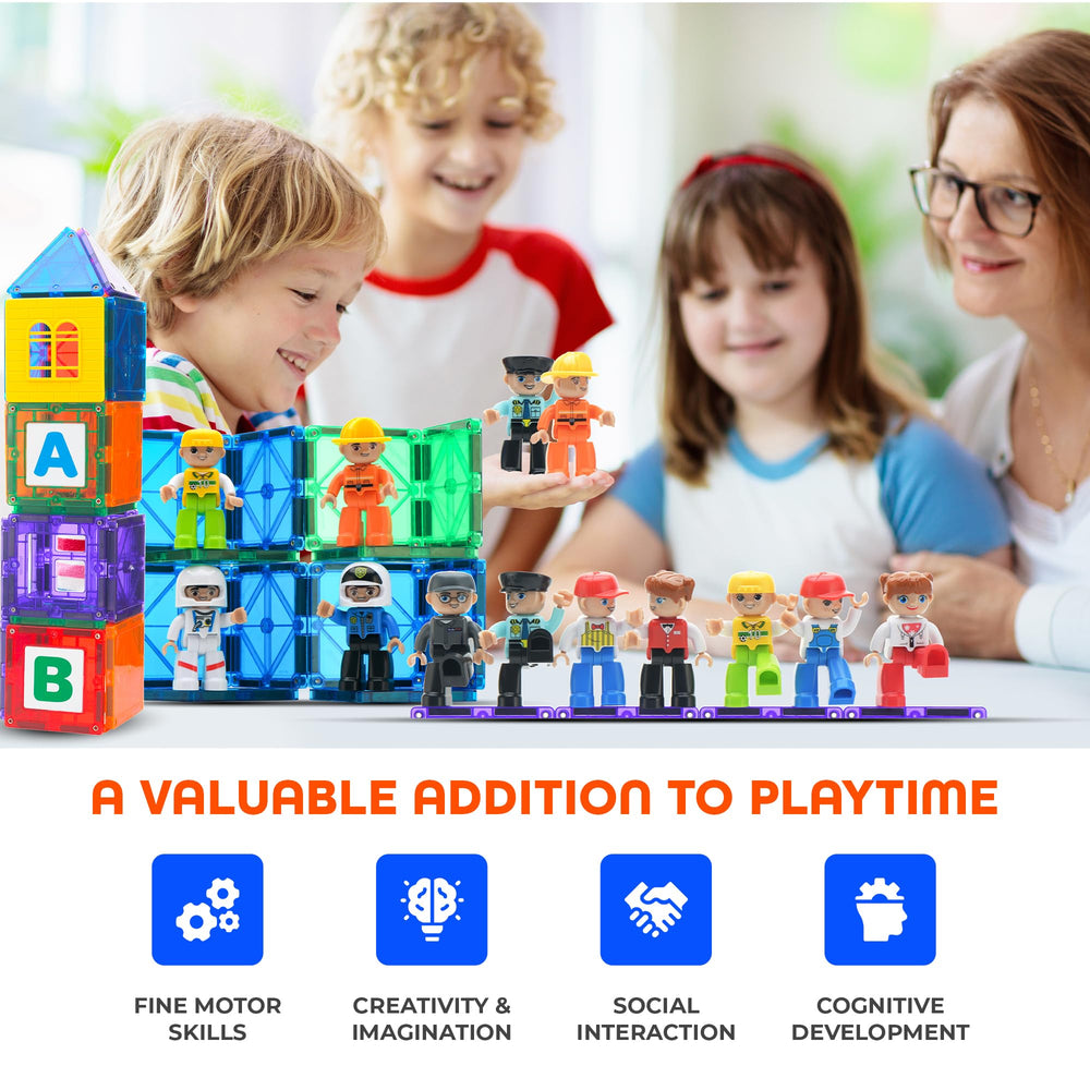 Playmags magnetic tiles add-on: expands set compatibility for broader construction play.