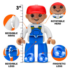 Playmags playpeople collection: multicultural figures support inclusive pretend play and social learning.