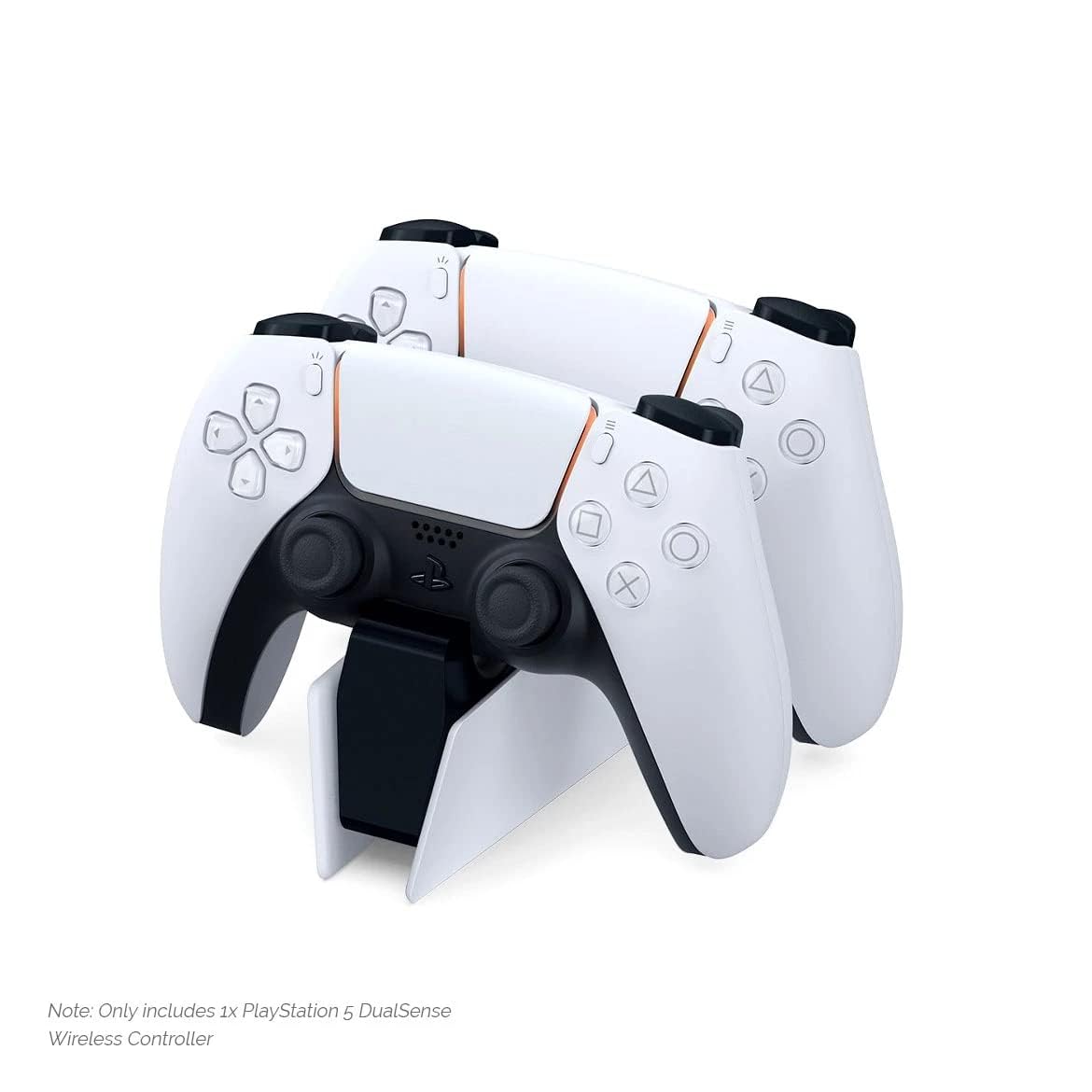 PlayStation 5 DualSense White connected to PS5 for seamless remote play setup.
