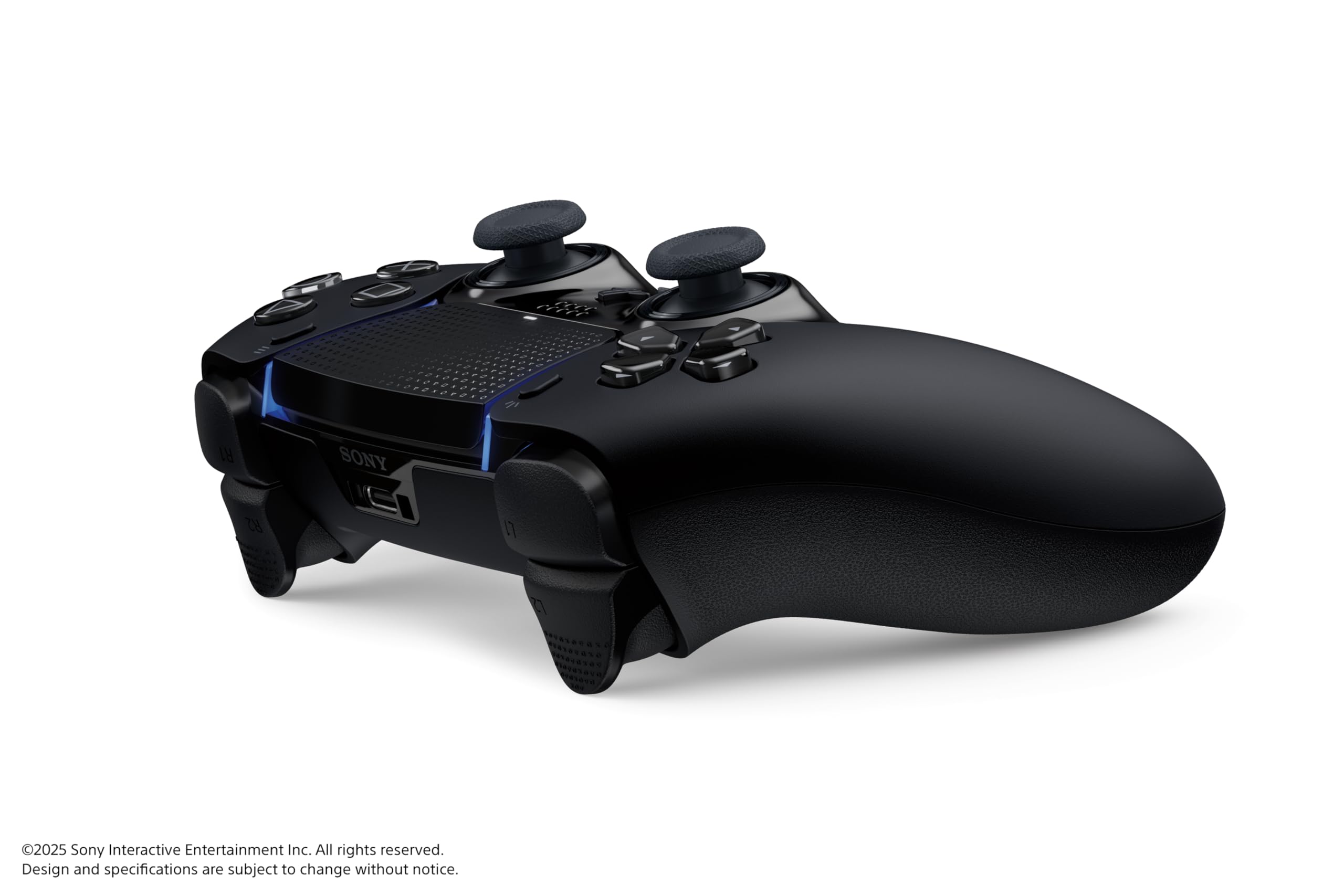 PlayStation DualSense Edge midnight replaceable caps close-up for grip options