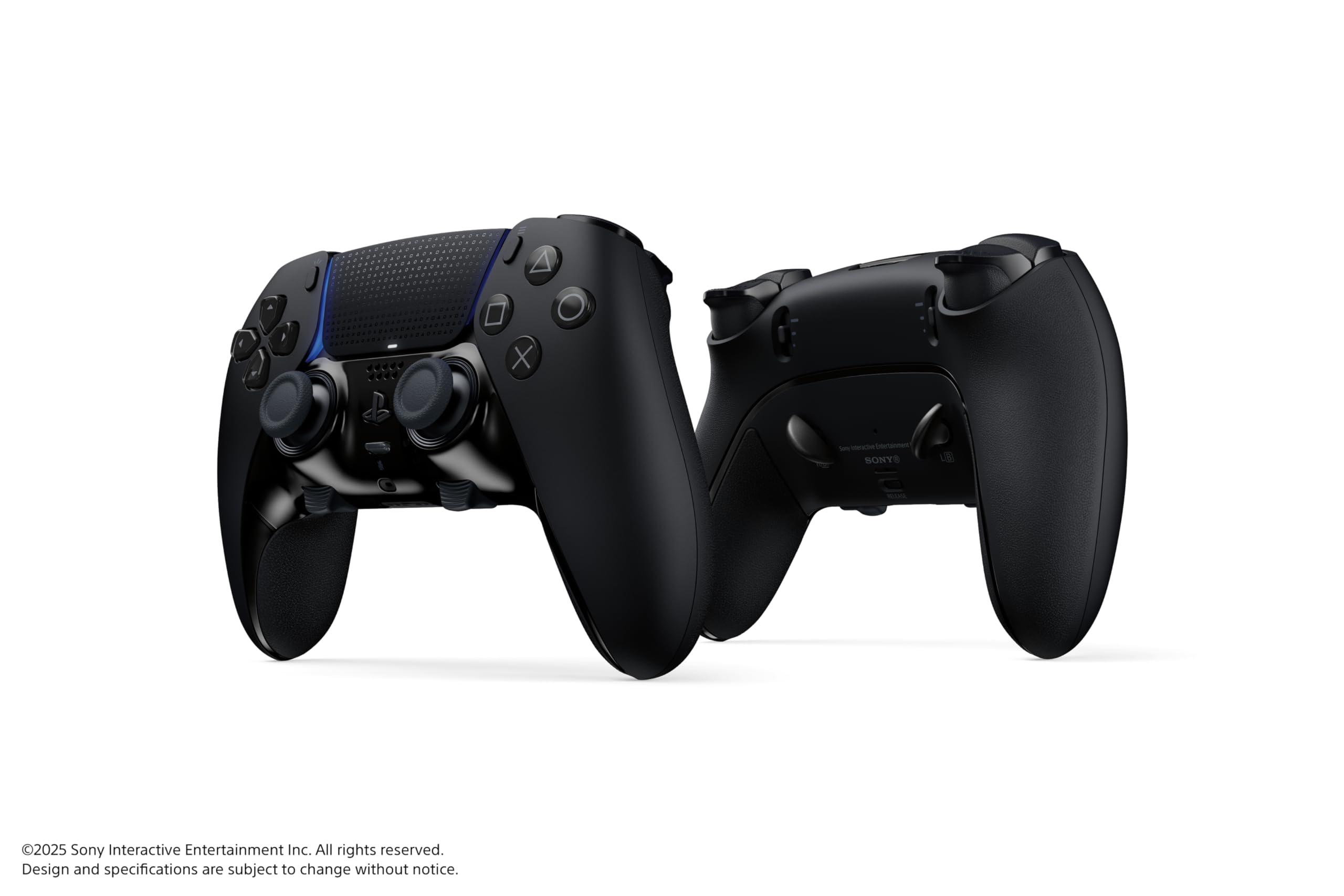 PlayStation DualSense Edge midnight built-in features highlighted for immersion