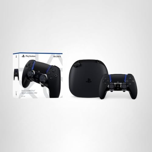 PlayStation DualSense Edge midnight in-use view demonstrating control versatility