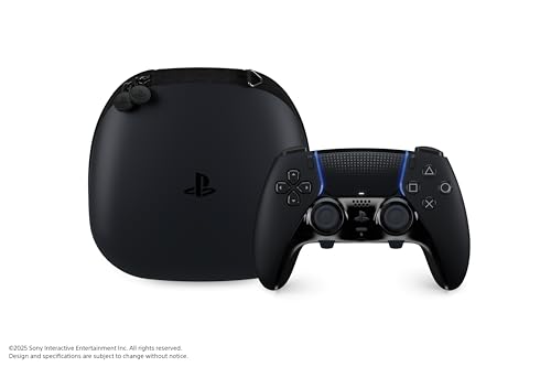 PlayStation DualSense Edge Midnight Black side profile emphasizing comfortable design