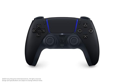 PlayStation DualSense Midnight Black back view reveals refined contours and premium finish.