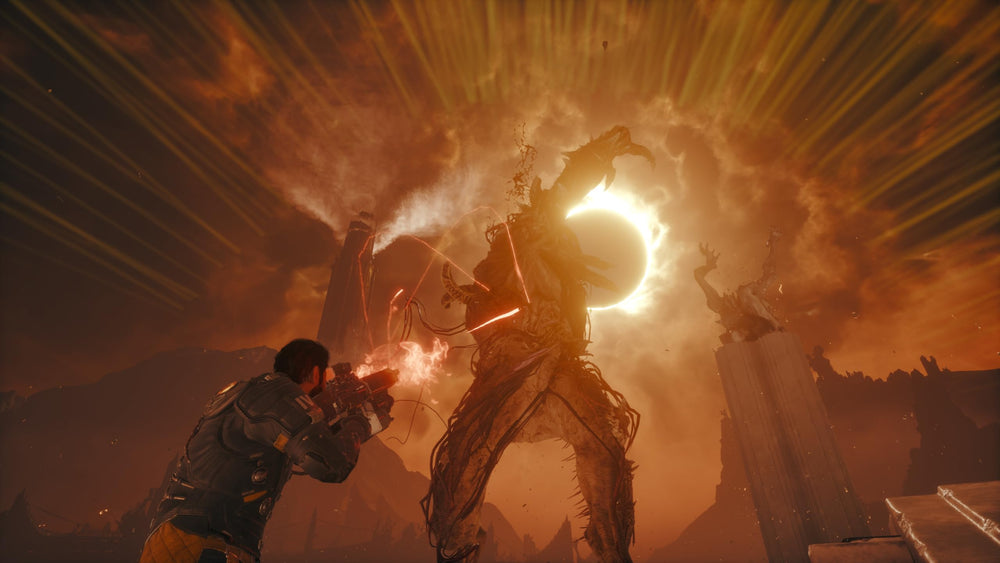 PlayStation SAROS PS5 eclipse illusions heighten mystery during encounters.