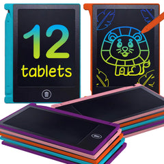 Playtapus orange mini LCD writing tablet ideal for on-the-go doodling and creativity.