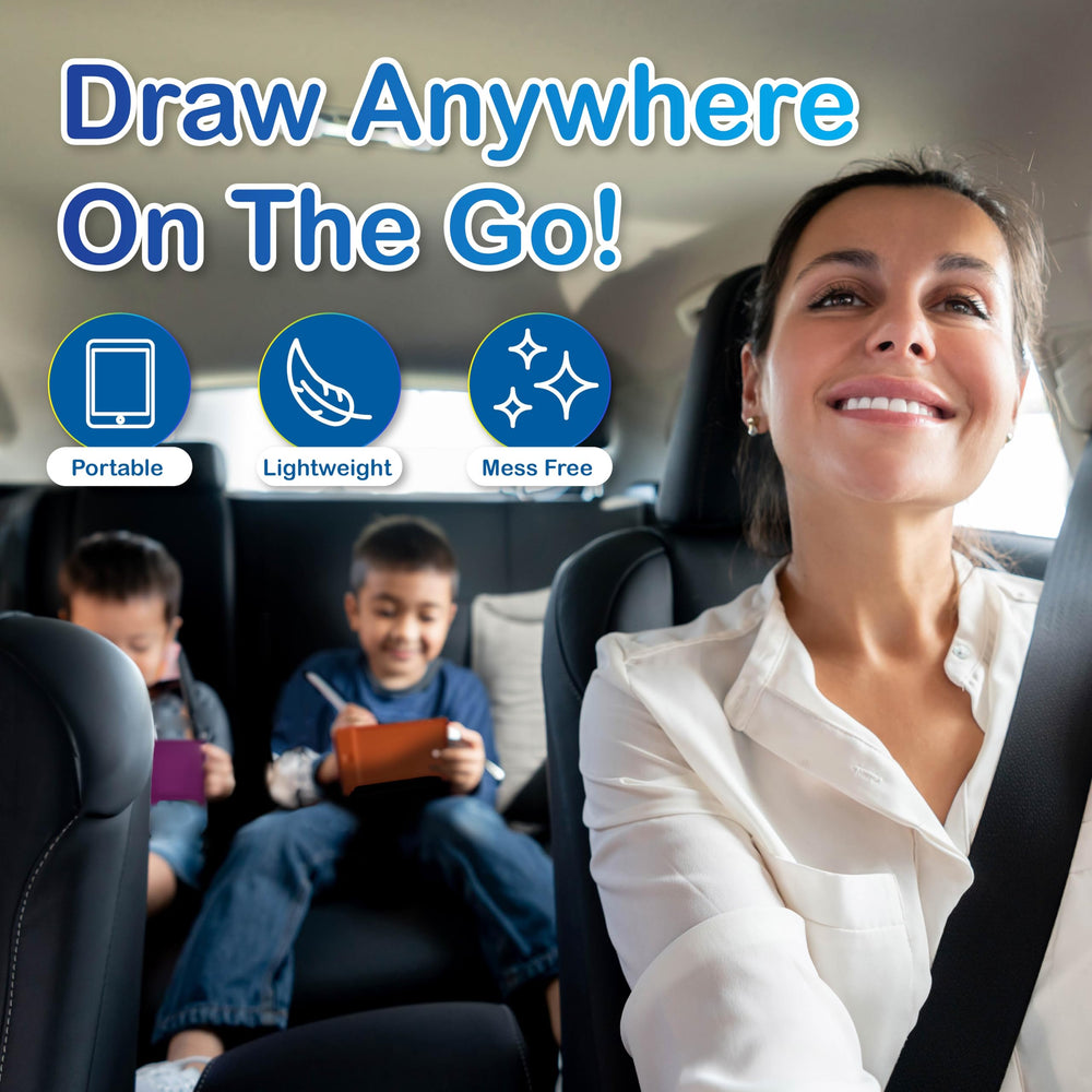 Playtapus travel-friendly compact drawing board for busy families.