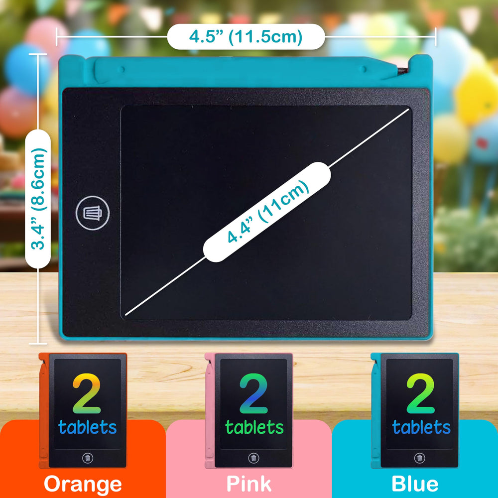 Playtapus pack6 clear button resets the screen for quick, mess-free doodling sessions.