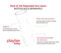 Playtex Baby Nurser anti-colic liner reduces air intake during feeds