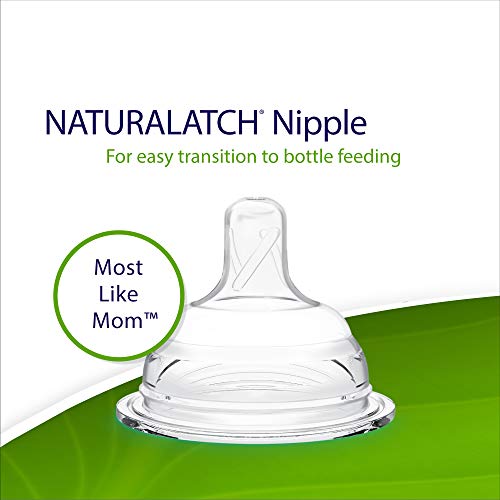 Playtex bottle with liner showcases air-free feeding benefits.