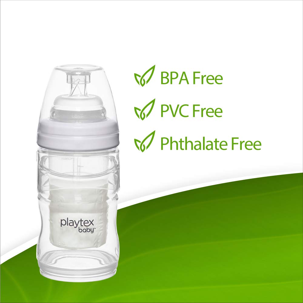 Playtex drop-ins allow mess-free, quick liner changes.