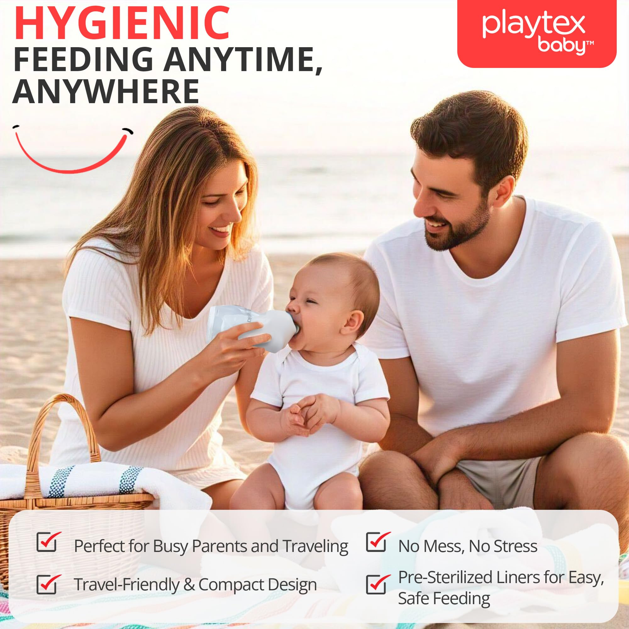 Playtex Baby Nurser travel-friendly liner ideal for on-the-go