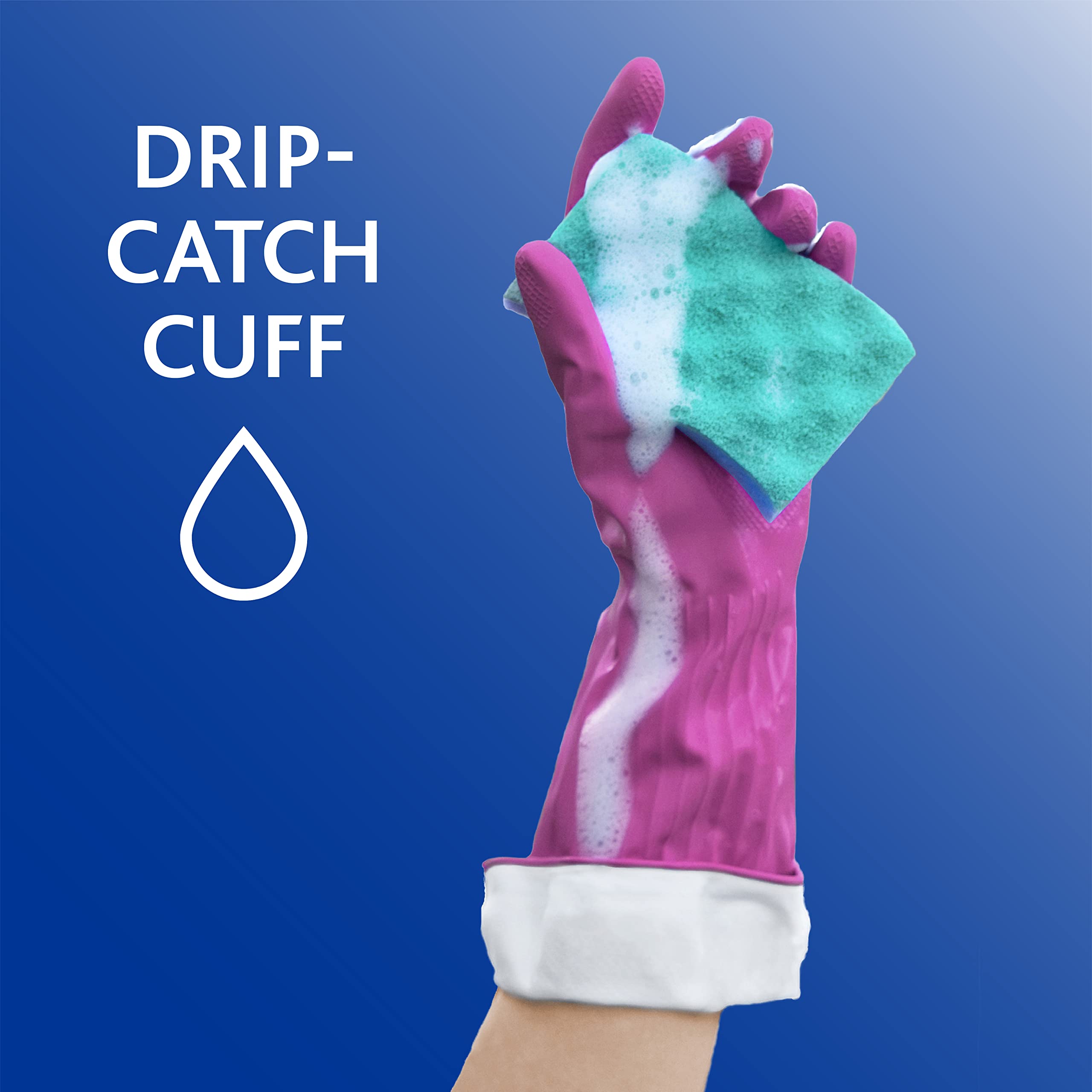 Playtex Living Drip-Catch Cuff Gloves odor-resistant tech helps keep smells at bay.