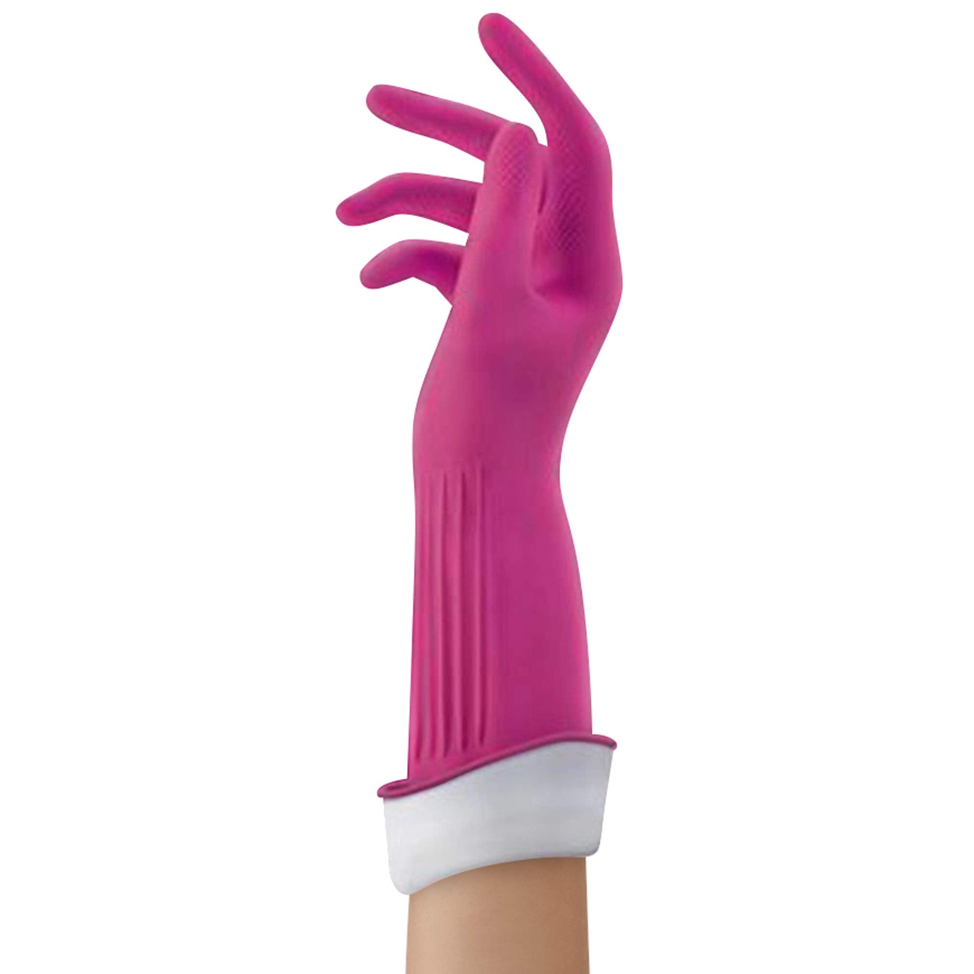 Playtex Living Gloves with textured grip for secure handling of wet dishes.