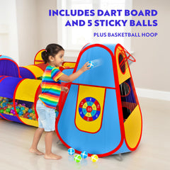 Playz instant-assembly tents fold easily for quick setup anytime.