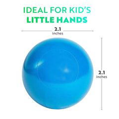 Playz green mini ball pit balls support sensory exploration and crawling play.