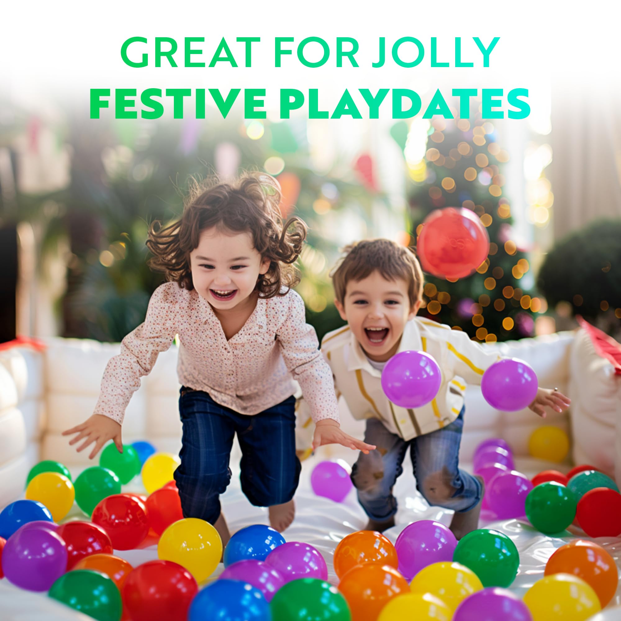 Playz turquoise mini ball pit balls add bright sensory play to tents or pools.