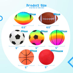 PlayZap 5-inch rubber basketball common color image: soft feel for beginners.