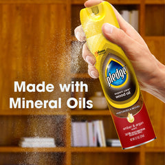 Pledge Expert Care Wood Oil polishes laminate for a smooth, clean shine.